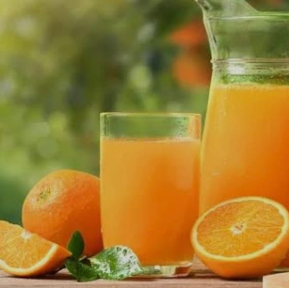 Fresh Squeezed Organic Orange Juice.