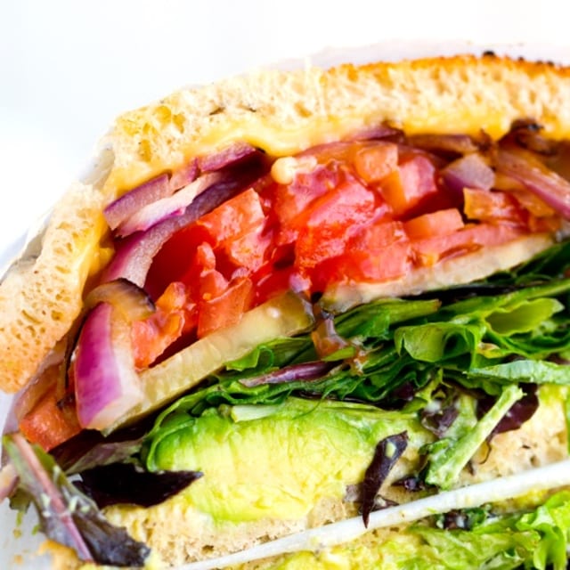 Vegan Grilled Sour Dough Toast.