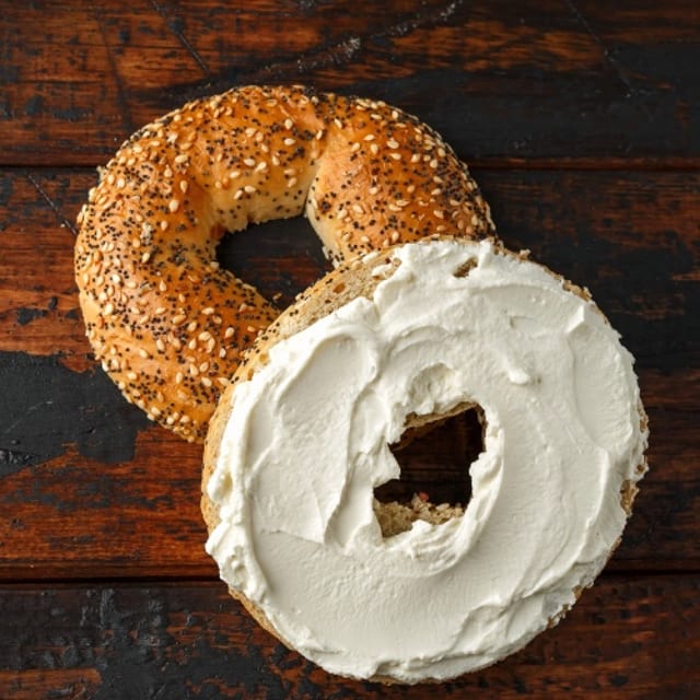 Cream Cheese Bagel.