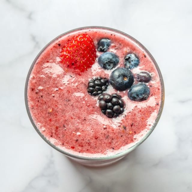Organic Berry Smoothie.