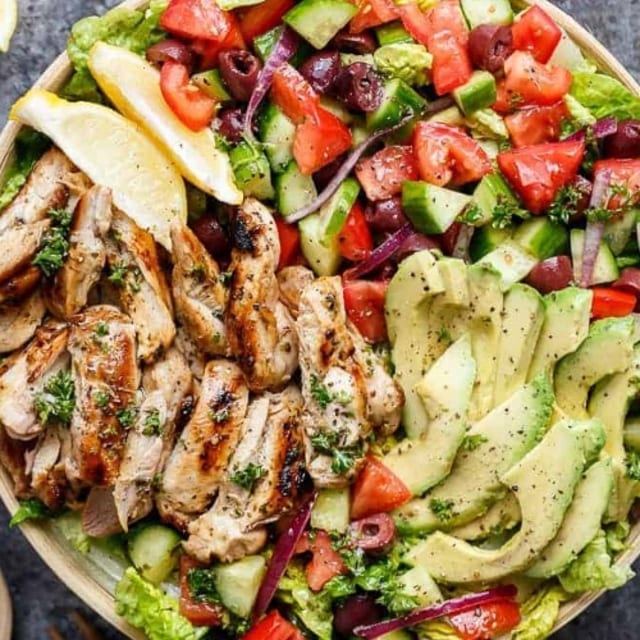 BBQ Chicken Salad For 10.