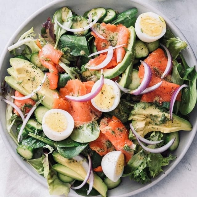 Smoked Salmon Salad.