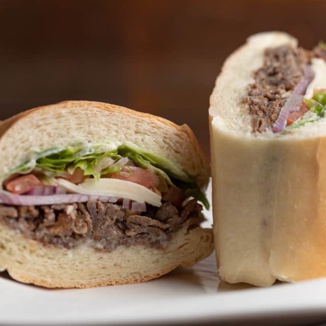 Bulgogi Rib-Eye Cheese Steak Sandwich.