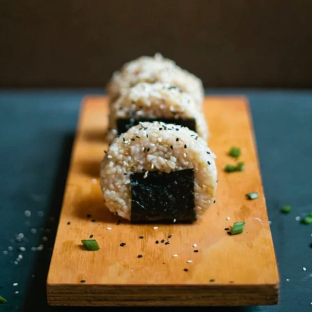 Bacon onigiri.